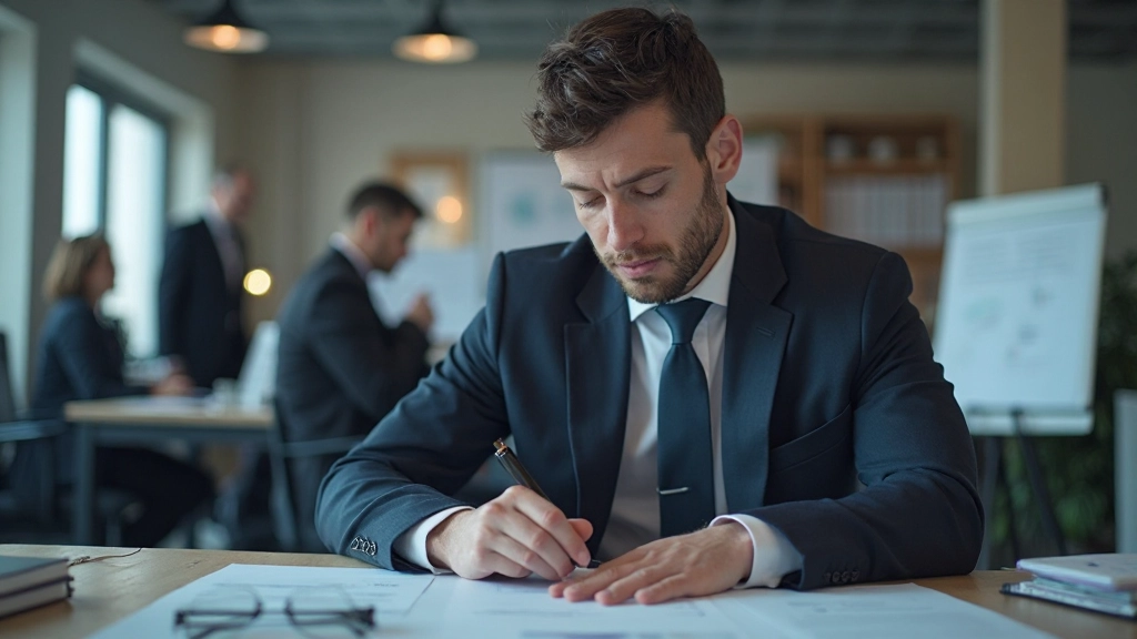 Foto eines Geschäftsmanns beim Branding und Design-Review für ein White-Label-Produkt