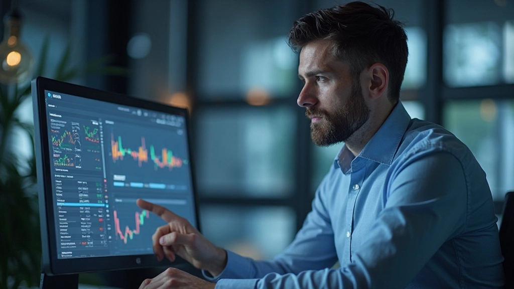 Marktanalyst untersucht Daten und erstellt Marktbewertungsberichte