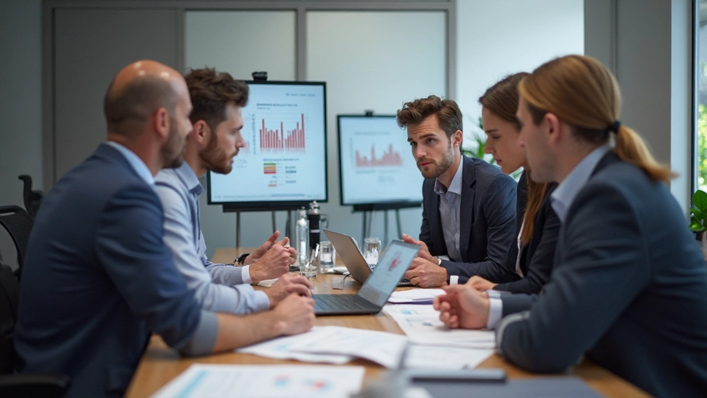 Marketing-Team nutzt Social-Listening-Tools zur Analyse von Sentiment-Metriken