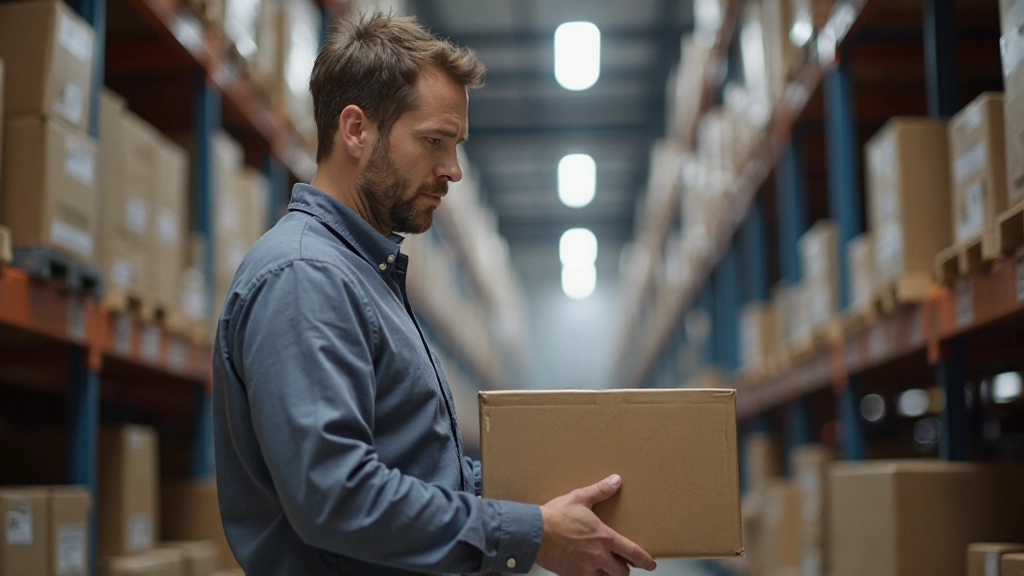 Lager- und Fulfillment-Zentrum mit Bestandsverwaltung und Paketversand-Operationen